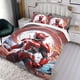 thumbnail image 3 of Power Rangers Conjunto de sábanas temático, trío de piezas, cómodo y amigable con la piel, diseño único, regalo de decoración para el hogar para familiares, amigos y fans,173cm *218cm, 3 of 6