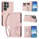 thumbnail image 2 of Funda Cartera Trébol para Samsung Galaxy S23 Ultra con Ranuras Tarjetas y Carga Inalámbrica Rosa, 2 of 6