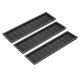 thumbnail image 1 of Uxcell 9 pulgadas Rejilla de Ventilación Rectangular 3 Piezas Cubierta de Ventilación de Aire de Plástico Negro, 1 of 7