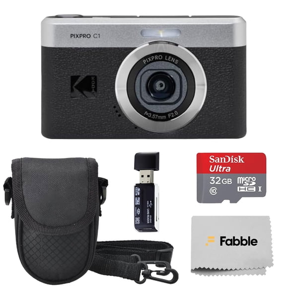 Cámara KODAK PIXPRO C1 de 13 MP Full HD con pantalla LCD de 2.8"