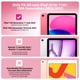 thumbnail image 2 of Funda TimoVo para iPad 11.ª generación de 11 pulgadas 2025 con soporte para lápices, color rosa, 2 of 8