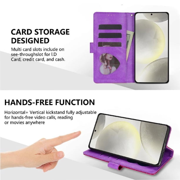 Funda para FOXDOCK Elegante funda Samsung Galaxy A36 Glitter con cremallera-Ideal para el uso diario