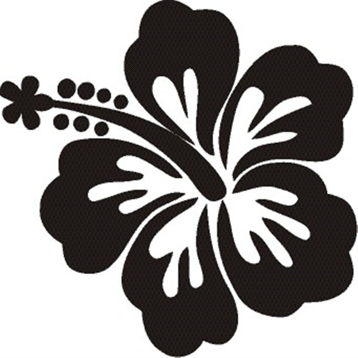 Rienda Libre - Sticker Flor De Hibiscus Auto Camioneta Suv Auto Camioneta