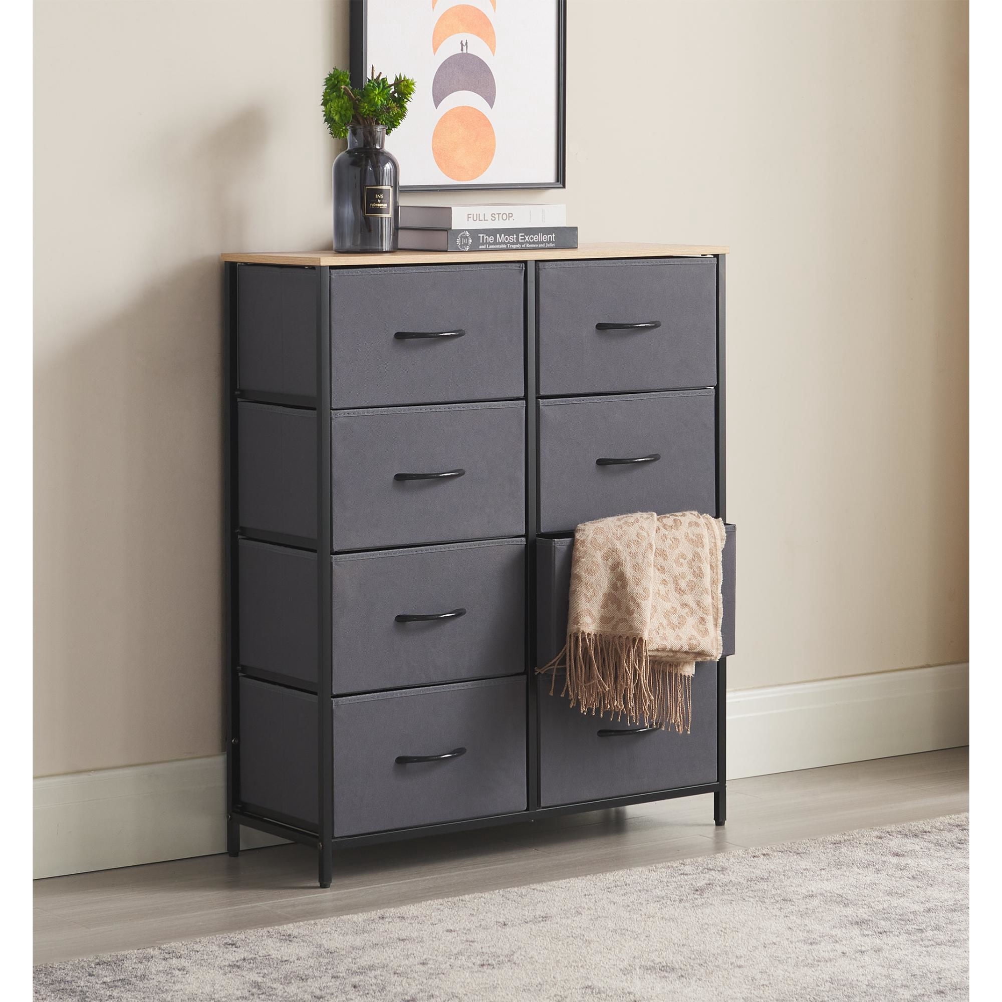 Mainstays - Cómoda Dormitorio 8 Cajones 99x29.8x54.3 Cm
