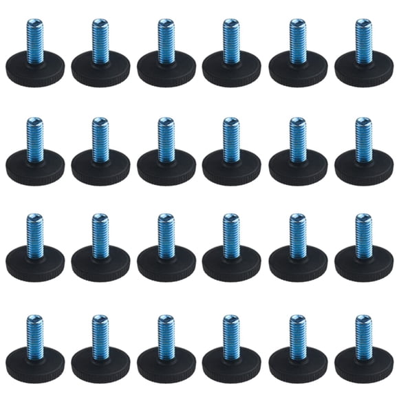Patas niveladoras para muebles TOVOT M8×1.25 mm, 24 piezas