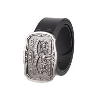 Cinturón Levi'S De Piel Envejecida Con Hebilla Para Hombre, Color Negro, Talla 36