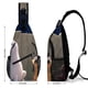 thumbnail image 2 of 2 Perros Estúpidos Riñonera Bandolera con Estampado Integral para Hombres y Mujeres, Bolso Cruzado Gráfico de Tendencia, Mochila de Hombro Streetwear para Ciclismo y Deportes, Riñonera Versátil Casual, 2 of 6