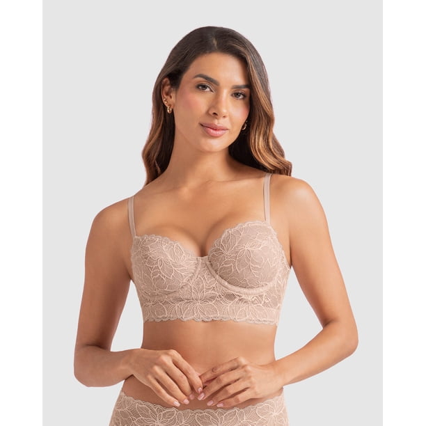 Sostén balconet de corte corsetero D46024