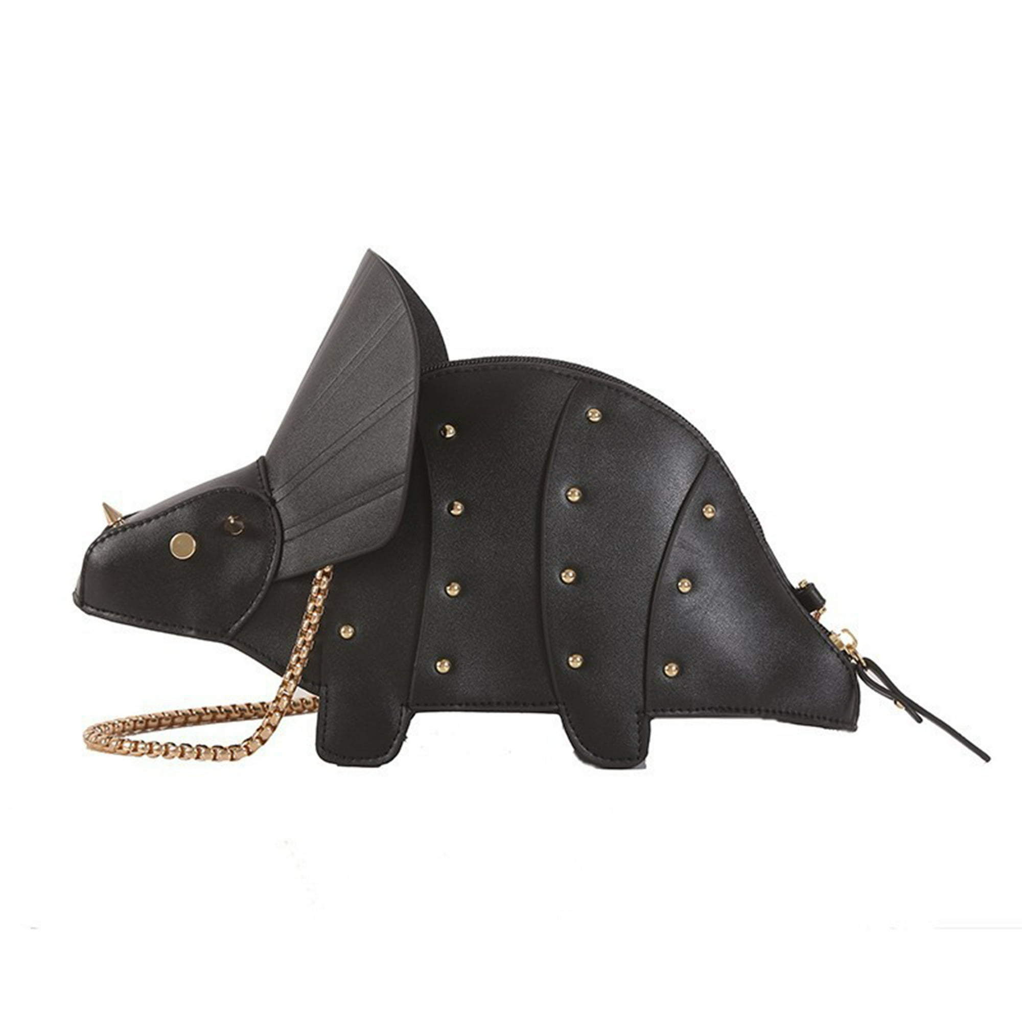Veat00l - Lindo Bolso De Mujer En Forma De Dinosaurio, Diseño De Remache, Tirantes Extraíbles, Accesorios De Moda, Ampliamente Utilizado