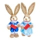 thumbnail image 1 of Estatua De Conejo De Pascua De Año Nuevo, Conejo De Pie De 2 Piezas, Auspicioso Para El Hogar Y La Oficina, 1 of 3