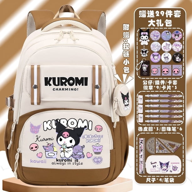 Sanrio Clow M Student Schoolbag Campus Girl Spine Protection Children Cartoon Cute Large Capacity Lightweight Backpack