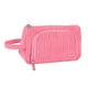 thumbnail image 3 of Bolsa De Maquillaje Portátil Organizador Cosmético De Pana Para Actividades Al Aire Libre Rosa, 3 of 5