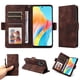 thumbnail image 1 of Carcasa FOXDOCK OPPO A58 4G de cuero PU, diseño acolchado clásico, protección contra caídas y rayones, 1 of 5