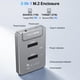 thumbnail image 2 of Duplicador NVMe M.2 FREEGENE con base USB-C de doble bahía, 2 of 6