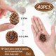 thumbnail image 4 of Adornos de piñas Apipi Natural Mini Christmas, 40 unidades, 4 of 7