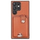 thumbnail image 1 of Funda Billetera Tejida para Samsung Galaxy S23 Ultra con Soporte y Tarjetero Marrón, 1 of 4