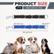 thumbnail image 2 of Uxcell Bucles de Aseo para Mascotas, Extensor de Brazo de Mesa de Nylon Ajustable con Correa de Vientre y 4 Anillos en D Blancos para Restricción (Negro/Azul, 2 Piezas), para Baño Fijo de Perros, 2 of 7