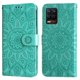 thumbnail image 1 of Funda tipo cartera FOXDOCK para Realme 8 Pro , diseño girasol en relieve, cuero PU, cierre magnético, soporte y tarjetero, 1 of 5