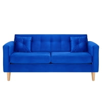 Bodevir - Sofa New Retro 3C Felpa 05 Azul Rey