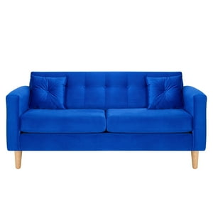 Bodevir - Sofa New Retro 3C Felpa 05 Azul Rey