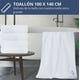 thumbnail image 3 of Toallon Grande De Baño 100 X 140 Microfibra Playa Blanco, 3 of 3