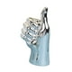 thumbnail image 2 of Estatua De Gesto De Mano Escultura De Mano Creativa Para Decoración De Centro De Mesa De Hogar Pulgar Arriba Argent, 2 of 3