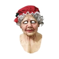 Bothyi - Máscara De Látex Navideña Máscara Facial Completa Realista Para Teatros Navideños Carnavales Abuela
