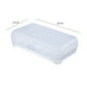 thumbnail image 5 of Huevera de plástico, bandeja para huevos rellenos con tapa, huevera portátil apilable para refrigerador con 15 ranuras para huevos, ideal para camping, nevera y cocina., 5 of 8