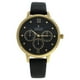 thumbnail image 1 of Crb La Basic - Reloj Con Correa De Cuero Dorado Y Negro De Para - Reloj, 1 of 2