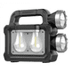 thumbnail image 3 of Linterna Led Recargable Solar Usb Cazador Potente 7718 Negro Blanco, 3 of 3
