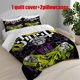 thumbnail image 1 of 3pcs Bedding Set Featuring Gothic Illustrations of The Ghost Band Including a Duvet Cover And Pillowcases, 1 of 5