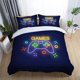 thumbnail image 2 of Games Console Handle Unicorn Wolf Dragon Cat Quilt Duvet Cover Set Bedclothes3-Piece Bedding Set, 2 of 5