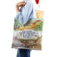thumbnail image 4 of Guess How Much I Love You Bolso de tela con estampado de lienzo para mujer, bolsa de compras reutilizable y estética, con cremallera interior, regalo para mujer, 35 × 40 cm., 4 of 6