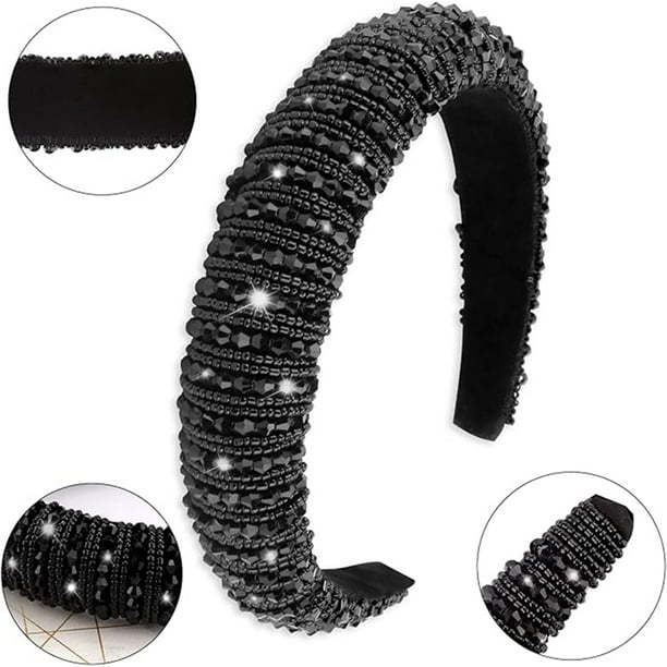 Wecoe Diadema De Diamantes De Imitación De Moda Negro Diademas De Wecoe Diadema De Diamantes De Imitación De Moda Negro Diademas De