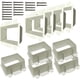 thumbnail image 1 of Extensor para caja eléctrica iMBAPrice BE2-5 de 2 módulos, paquete de 5, blanco, 1 of 9