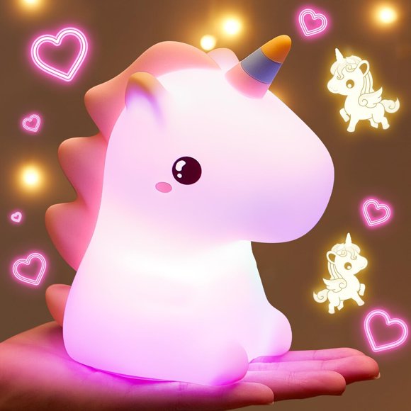 Unicorn Toys Night Light, lámpara nocturna de unicornio de 16 colores