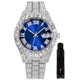 thumbnail image 1 of Reloj HUNRUY Hip Hop Iced-Out Bling Diamond Luxury para hombre, 1 of 5