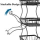 thumbnail image 3 of Carrito utilitario rodante Fruit Basket SAYZH de 4 niveles, metal negro, 3 of 9