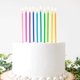 thumbnail image 1 of Velas de cumpleaños Apluselection, 40 unidades, arcoíris, 13,5 cm, 1 of 9