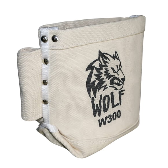Bolsa para herramientas WOLF Canvas Tunnel Cinturón con trabilla, 5 x 10 x 9 pulgadas Tradesman