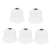 Magideal - 5X Campanas De Jardín Para Cúpulas De Plástico 7,09 ""D X 6,3"" H Mini Invernadero Cubiertas De Campana Transparentes Reutilizables Para El Inic