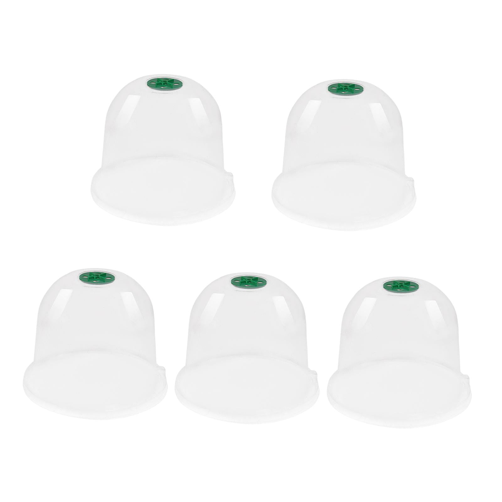 Magideal - 5x Campanas De Jardín Para Cúpulas De Plástico 7,09 "d X 6,3" H Mini Invernadero Cubiertas De Campana Transparentes Reutilizables Para El Inic
