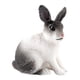 thumbnail image 5 of Figura De Conejo Realista Zoológico Modelo De Animales De Granja Juguetes De Ense?anza Decoración De Mesa En Cuclillas Blanco Y Negro, 5 of 5