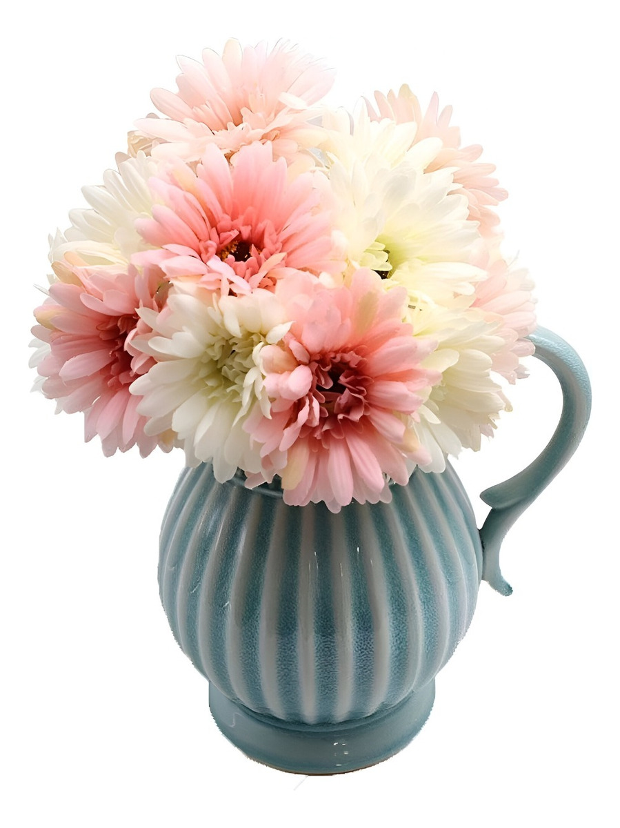 Genérico - Margaritas Artificiales Decorativas Gerbera Set De 3 Jhn