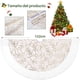thumbnail image 2 of Faldón Pie De Árbol Navidad 122 cm Blanco con Brillos, 2 of 6