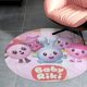 thumbnail image 4 of Bebé Riki Alfombra Redonda de Felpa Coral, Antideslizante, No Desprende Pelusas, Lavable y Duradera para Salón, Dormitorio y Habitación de Niños 60cm, 4 of 6