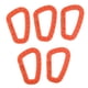 thumbnail image 2 of Pack de 5 Mosquetones para Mochilas, Gancho Llavero con Hebilla en D, Color Naranja, 2 of 3