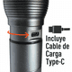 thumbnail image 4 of Linterna Led Táctica Recargable 1600 Lúmenes, 4 of 11