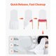 thumbnail image 5 of Fundas para Sillas VEVOR 30 Piezas Poliéster Spandex Blanco, 5 of 9