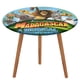 thumbnail image 1 of Madagascar-theme Fitted Round Tablecloths Elastic Edged Table Covers Waterproof Table Cloth for Kitchen Holiday Party Tables Decor 120cm, 1 of 6